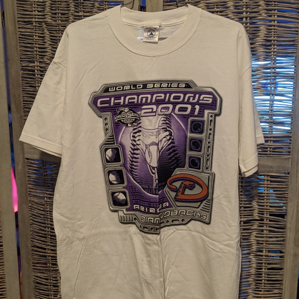 MLB World Series Diamondbacks T Shirt 2001 AZ